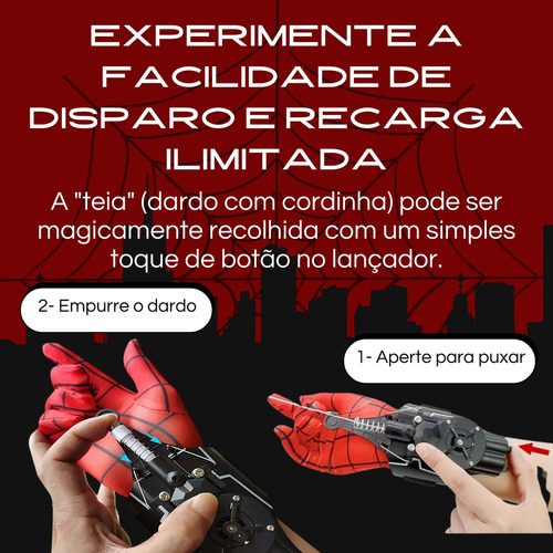 A Luva Lança Teia Homem Aranha Brinquedo Presente Meninos