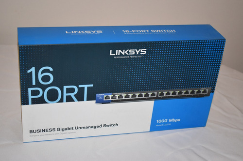 Switch Linksys Business Lgs116 16 Puertos Gigabit Desktop