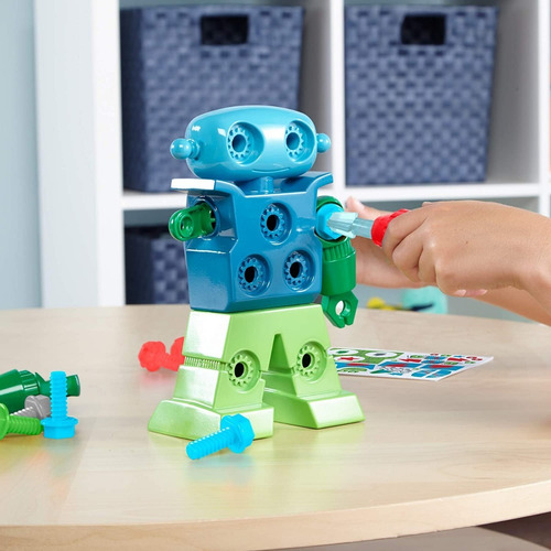 Robot Juguete Armar Desarrolla Motricidad Niños 3 Años Personaje Boy