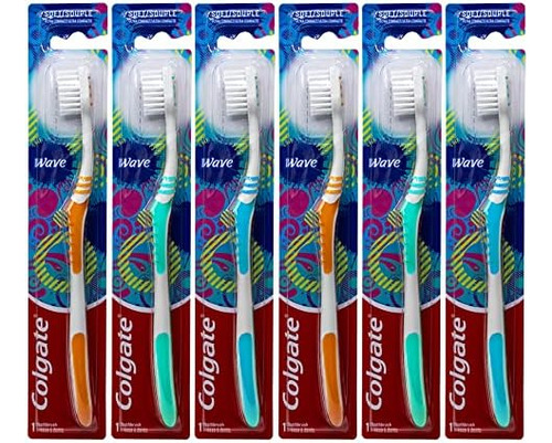 Cepillo De Dientes Colgate Wave, Ultra Compacto, Suave (los 