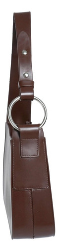 Cartera Leblon Das Luz Chocolate Goma Inyectada Metal A Tono
