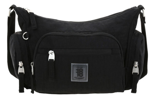 Crossbody Negro Multibolsillos 1818 Zilp Negro