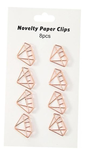 5 X 8 Clips De Papel Bonitos, Accesorios De Metal, Diamante