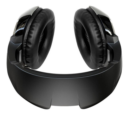 Imagem 2 de 3 de Fone de ouvido over-ear gamer Onikuma K5 black e grey com luz LED