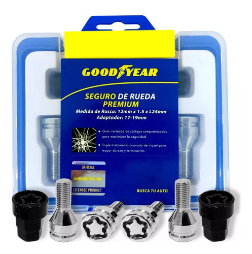 Seguro Rueda Antirobo 4 Bulones 8 Goodyear Gy-2240