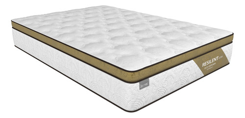 Colchon Matrimonial Euro Foam Premium Ultra Confor Ortopedic Color Blanco