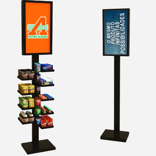 Totem Digital Prateleira Midia Tv 32 Sem Personalização