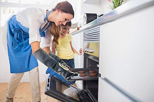 Manoplas De Horno De Silicona Profesional Extra Largas Con F
