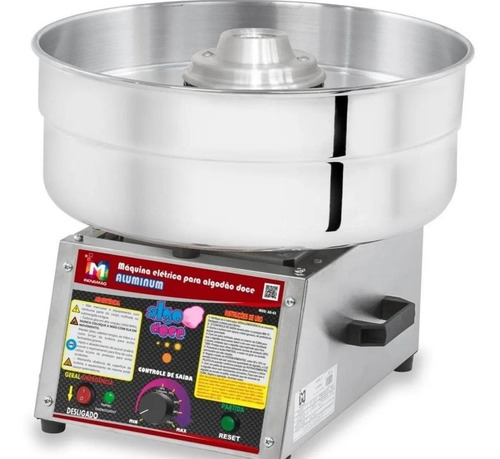 Máquina profesional de algodón de azúcar Inovamaq Ad-43 de aluminio