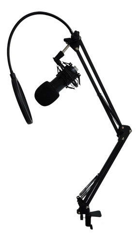 Kit De Micrófono Usb Condensador Profesional Podcast Karaoke