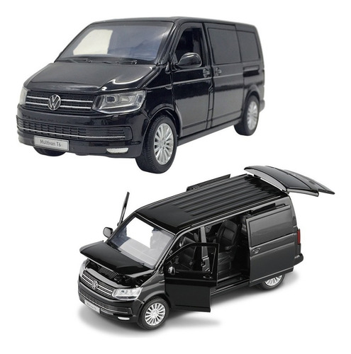 Volkswagen Multivan T6 Miniatura Metal Car Con Luz Y Sonido