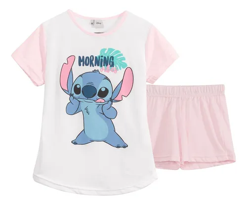Pijama Manga Corta Ni as Teens Disney Stitch Lic Original