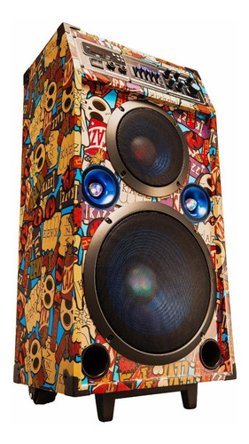 Parlante Portatil Kazz Fest F2 Karaoke 140 W Rms Bluet