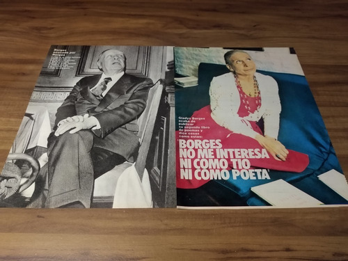 (p151) Gladys Y Jorge Luis Borges * Recortes Clippings 1981