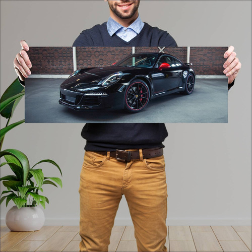 Cuadro 30x80cm Auto 2014 Porsche 911 Carrera S E 831