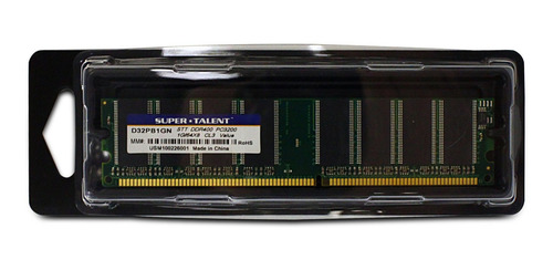 Memoria Ram 1gb Super Talent Ddr400 64x8 No Heatsink D32pb1gn