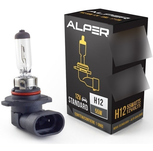 Lâmpada Farol H12 55w 12v Halógena Original Ford Edge  Alper