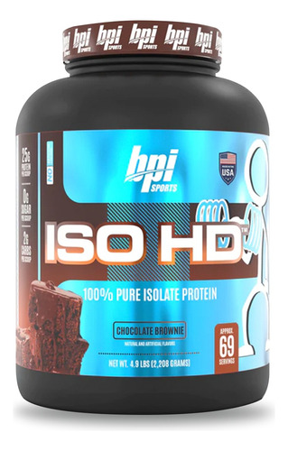 Proteína Iso Hd Bpi Sports 69 Servicios Chocolate Brownie