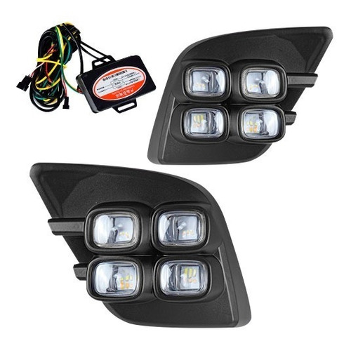 Neblinero Led Blanco/ambar 2 Func P/hilux Revo 2015-20