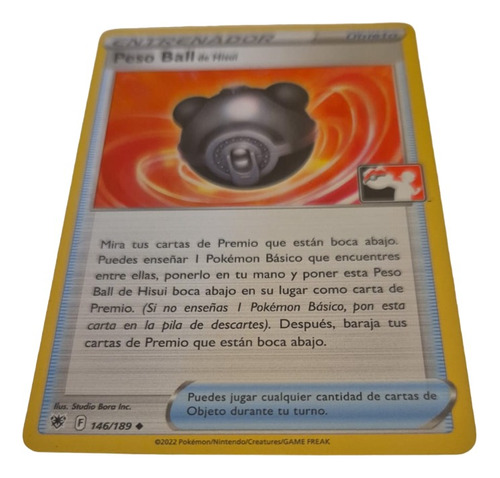 Peso Ball De Liga Holo Rare Pokémon Tcg Original+10 Cartas