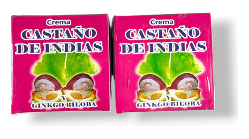 Crema De Castaño De Indias Y Ginkgo Biloba 2 Piezas