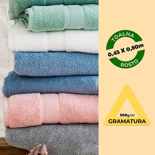 Toalha De Rosto Ícone 80x45cm Algodão 100% Camesa