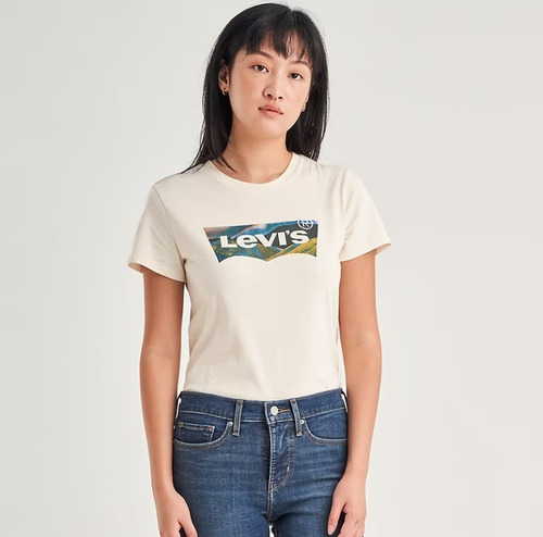 Levis Levi's Short Sleeves T-shirt 173692102 Sunny Cream Wht
