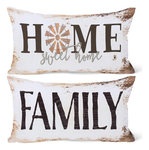 (rb) Sweet Home Quotes Family Sentimental Farmhouse - Funda