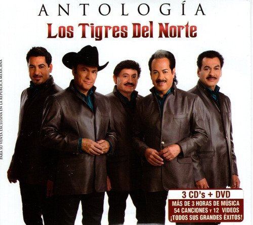 Los Tigres Del Norte - Antologia - Boxset 3 Discos Cd + Dvd