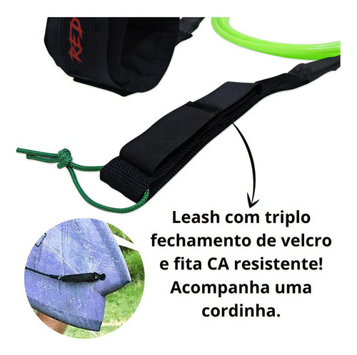 Leash Prancha De Surf Resistente Com Girador Strep Surf