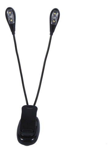 Clip Flexible Con 2 Brazos Dobles En 4 Led Para Tableta De L