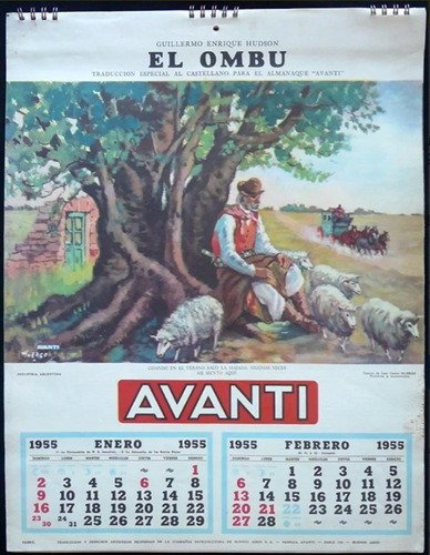 Antiguo Almanaque Avanti. Año 1955 (completo). 15006