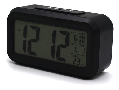 Imagem 3 de 7 de Relógio De Mesa C/ Despertador Digital Light Sensor
