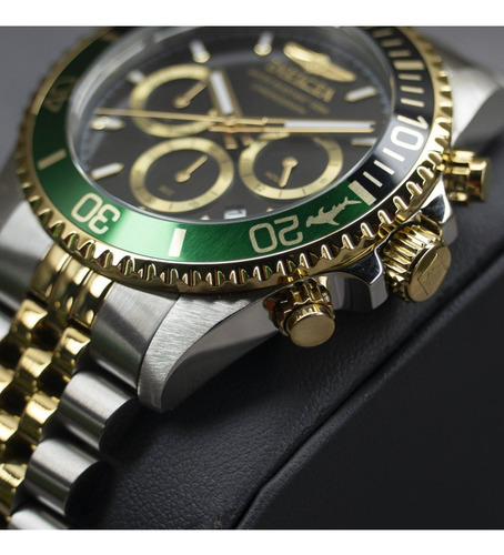 Precioso Reloj Invicta Pro Diver 48116 Hombre Dorado Verde Plateado/dorado Verde/dorado Negro (Reacondicionado)