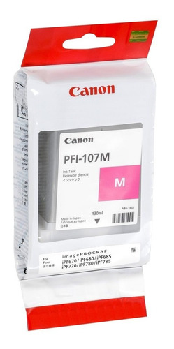 Cartucho De Tinta Canon Pfi-107m Magenta