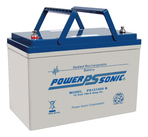 Bateria Gel Recargable 12v 100ah Led Eolica Ups Powersonic