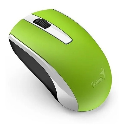 Mouse Genius Inalámbrico Recargable Eco-8100 Verde