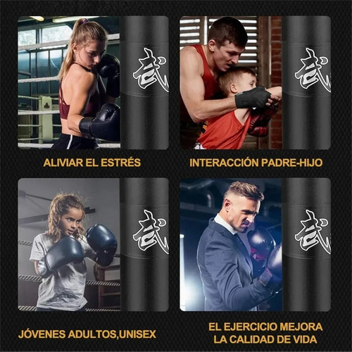 Banna Saco De Boxeo Profesional 120cm, Bolsa De Boxeo De 11 Piezas, Saco De Entrenamiento, Saco De Box Para Kickboxing, Entrenamiento De Gimnasio En Casa,negro