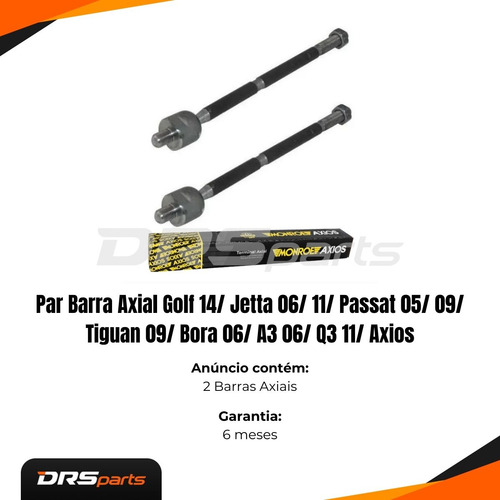 Par Barra Axial Jetta 2013 2014 2015 2016 2017 Axios