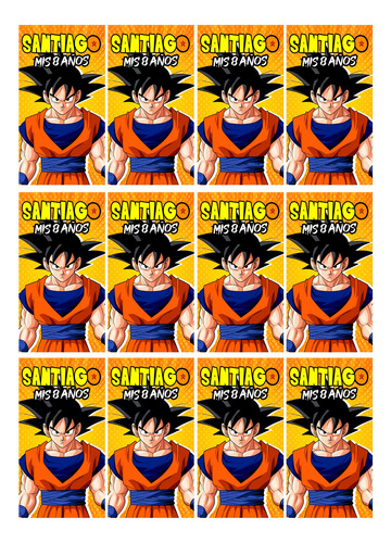 Goku Dragon Ball Z (kit Para Imprimir)