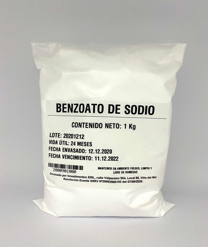 Benzoato De Sodio 1 Kg 