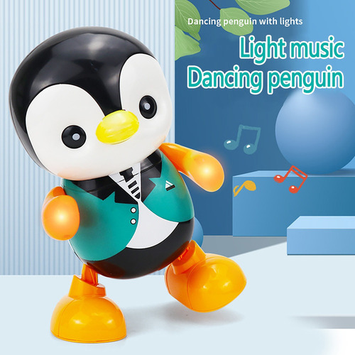 Colorido Muñeco De Pingüino Mecedor Eléctrico A La Moda