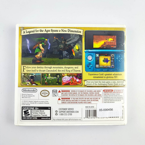 Zelda Ocarina Of Time 3d Nintendo 3ds (Usado)