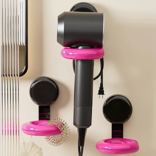 Soporte Para Secador De Pelo Montado En La Pared Sin Perfora