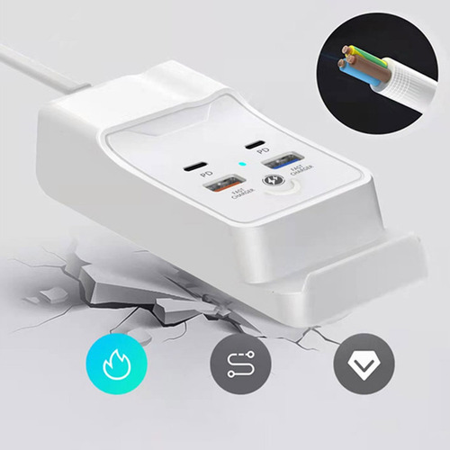 Extensión Hub Splitter Macho A 2 Hembra+2 Tipo C Hembra Powe