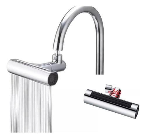 Llave Grifo Universal Cascada Lluvia 360° Giratoria 4 Modos