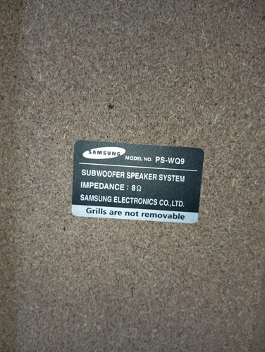 Home Theater Samsung Subwoofer Speaker System (Usado)