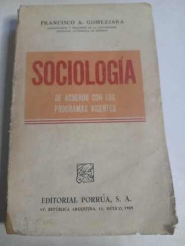 Libro Sociología Francisco Gomezjara