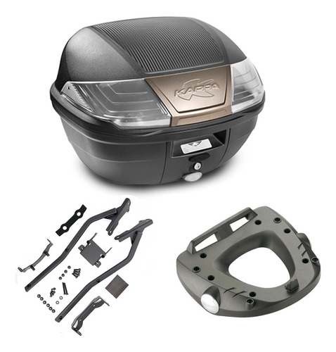 Baul Trasero 40 L Con Soporte P/ Honda Vfr Cross Runner 800