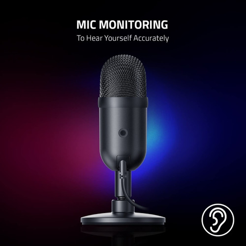 Razer Seiren V2 X Usb Microfono Condensador Streaming 2023 Color Negro